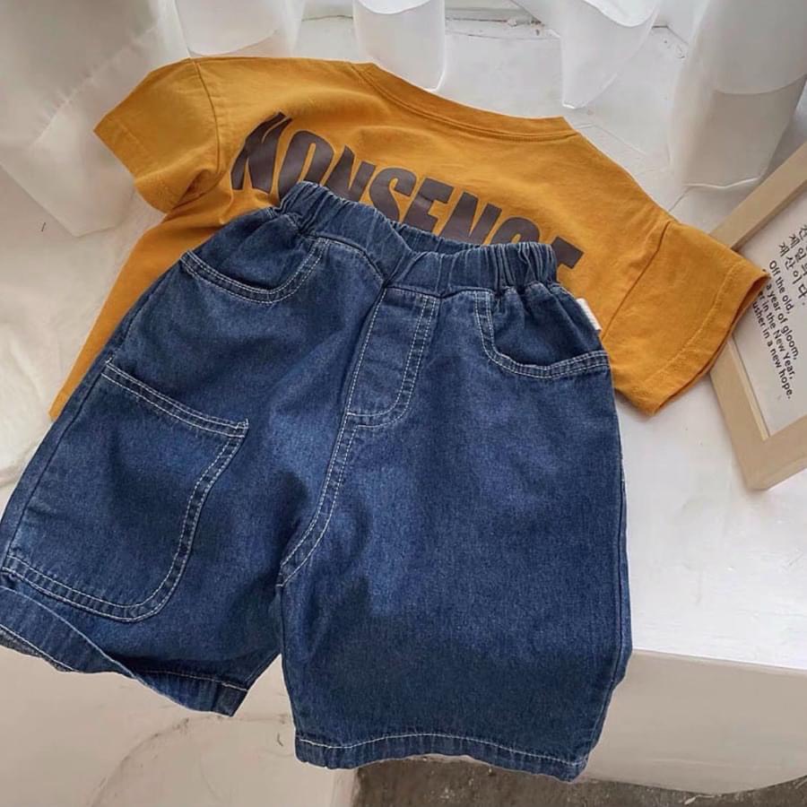 Bộ Quần Jean Và Áo Cộc Tay NonSe Cho Bé Trai Và Bé Gái Chất Liệu Mềm Mịn Thoáng Mát  Ken Store