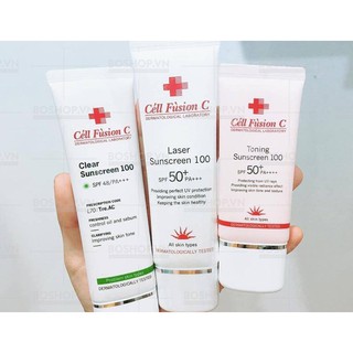 Kem chống nắng Cell Fusion (Xanh-Đỏ)