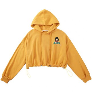 Áo hoodie,áo khoác hoodie nỉ lửng nữ chất thun nỉ mềm mịn from rộng 10
