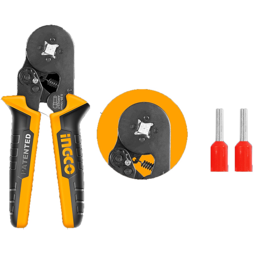 0.25-10mm3 Kìm bấm cos dây điện Ingco HRCPG05210