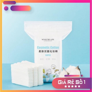 50 miếng Bông tẩy trang nội địa Trung 3 lớp MayCreate 