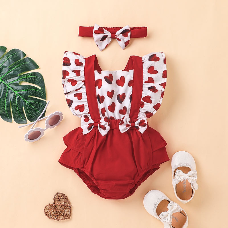 Body bé gái đồ sơ sinh từ 0 đến 24 tháng bodysuit liền thân Hồng Dễ Thương mùa hè Sát Nách quần áo cho bé trẻ em