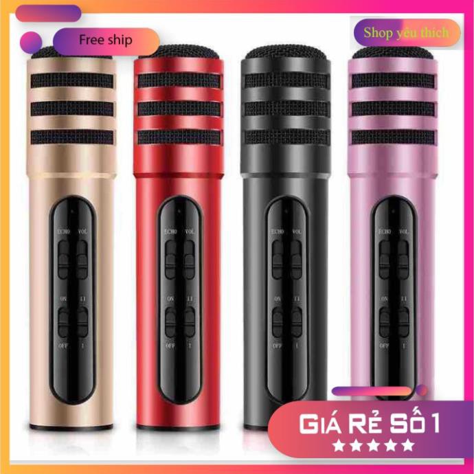 ⭐ ( Xả kho sập sàn) Micro thu âm không cần soundcard,Mic hát karaoke C7 Thu Âm  - bảo hành uy tín 👉 HD Plaza