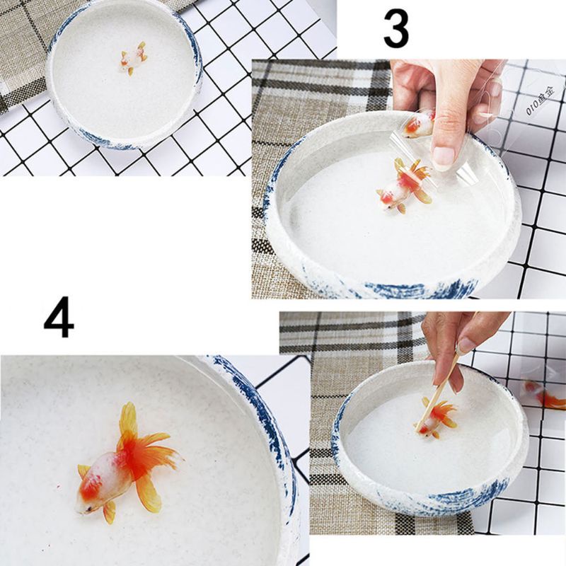 Miếng Dán Hình Cá Koi / Cá Koi 3D Hiệu Ứng Trong Suốt Trang Trí DIY Ar
