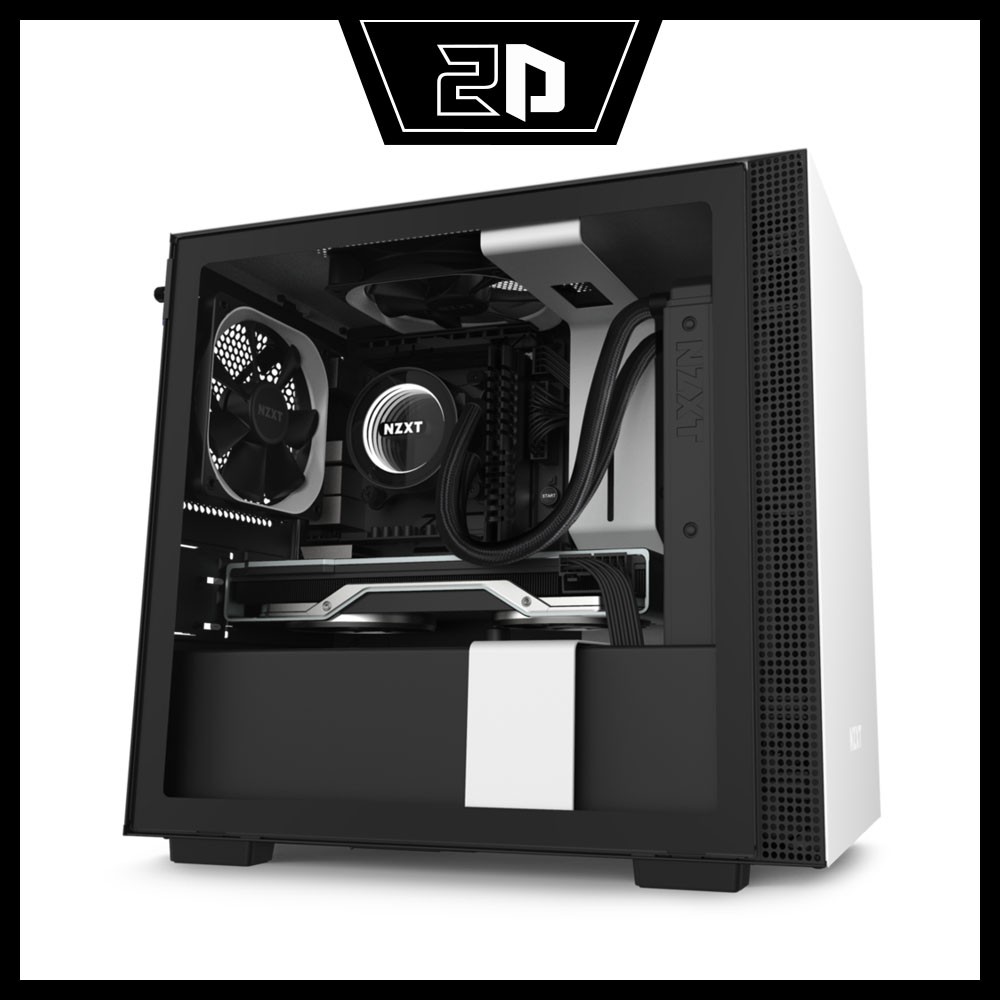 [Mã 273ELHA100K0 hoàn 7% đơn 500K] Vỏ Case NZXT H210 MATTE WHITE (TRẮNG)