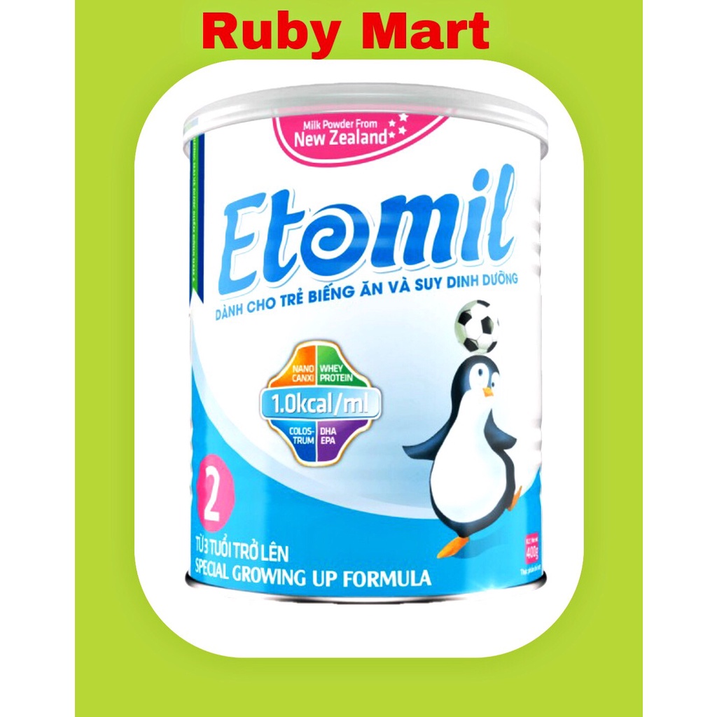 Sữa Bột Etomil 2 Cho Trẻ Trên 3 Tuổi Suy Dinh Dưỡng Biếng Ăn - 900g