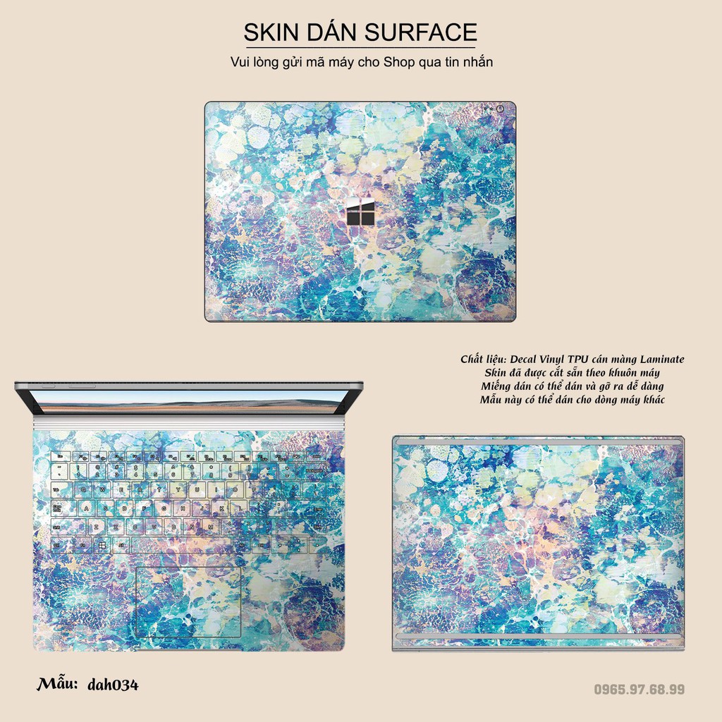 Skin dán Surface in hình vân đá (inbox mã máy cho Shop)