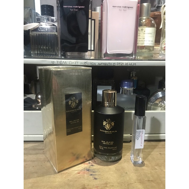 Mẫu thử nước hoa Mancera Paris Black Gold EDP 0.03fl.oz