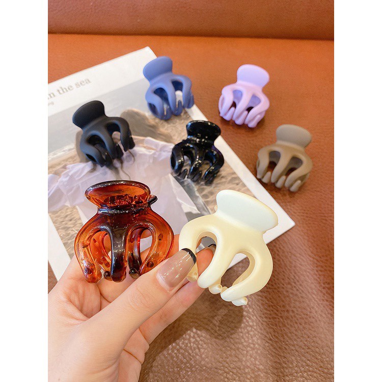 ( Giá bán sỉ ) Set 12 Kẹp Tóc Hình Bạch Tuộc Bằng Acrylic Cho Nữ