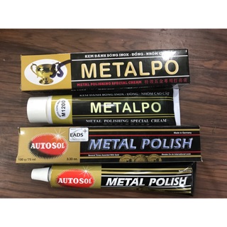 Kem đánh bóng inox, đồng, nhôm . típ lớn 100g/75ml. hàng chuẩn