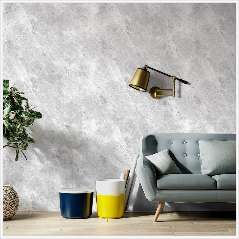 Giấy Dán Tường Màu Xi Măng  | Decal Dán Tường Chống Bấm Bẩn Dễ Dàng Vệ Sinh Chất Liệu Chống Nước