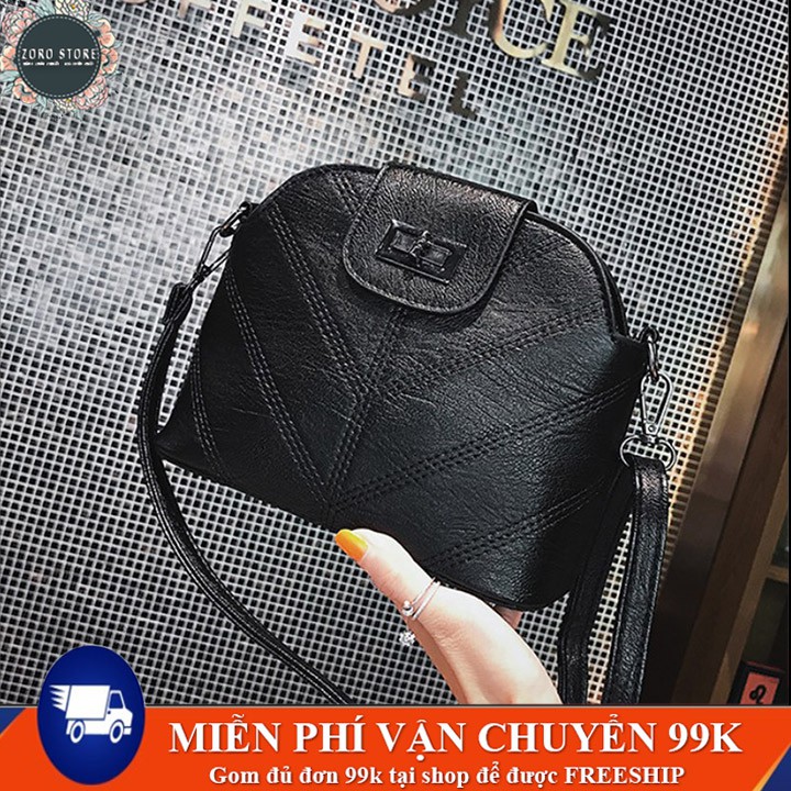 Túi đeo chéo nữ hàn quốc giá rẻ vintage đi chơi cá tính, túi đeo chéo thời trang nữ dây đeo da bản nhỏ, vừa điện thoại