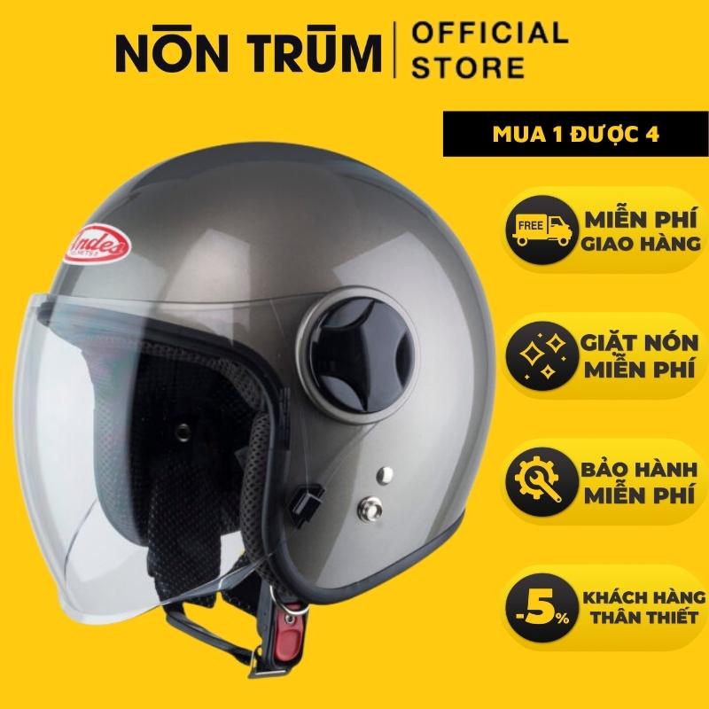 Nón bảo hiểm 3/4 Andes 382H có kính chính hãng phân phối tại Nón Trùm