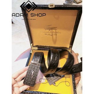 Thắt lưng nam da cá sấu crocodile leather
