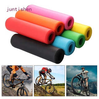 1 Cặp Vỏ Bọc Tay Cầm Xe Đạp Bằng Silicone Chống Trượt Hấp Thụ Sốc