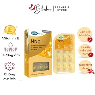 Vitamin E NNO chính hãng, Viên vitamin e giúp dưỡng ẩm tái tạo da chống oxy hóa hiệu quả ( hộp 30 viên )