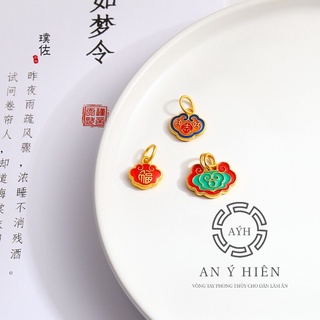Charm Khóa tụ lộc vàng #C175 ( An Ý Hiên)
