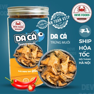 Da cá trứng muối 250g Deve Food, đồ ăn vặt Hà Nội, vừa ngon vừa rẻ