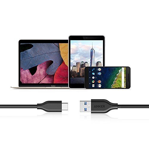 Cáp Anker PowerLine 0.9m C-Type to USB 3.0 siêu bền cho Samsung, Nexus, Huawei, MacBook (US Full Seal)