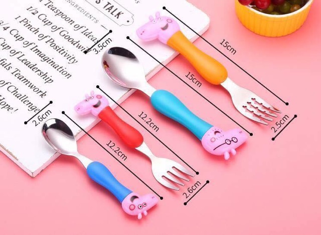 Bộ thìa dĩa heo peppa pig _ Giá Bán Sỉ Lẻ