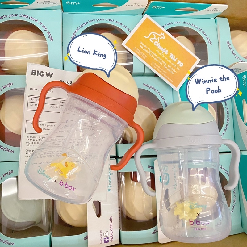 Set ống hút thay thế kèm cọ rửa Sippy Cup Bbox