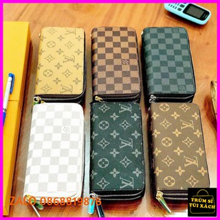❤️𝙁𝙍𝙀𝙀𝙎𝙃𝙄𝙋❤️  Ví cầm tay 2 ngăn kéo khoá❣️freeship❣️ ví lv