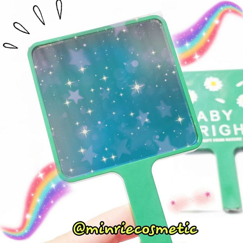 Gương cầm tay hãng Baby Bright Make Up Mirror siêu xinh - Thái Lan