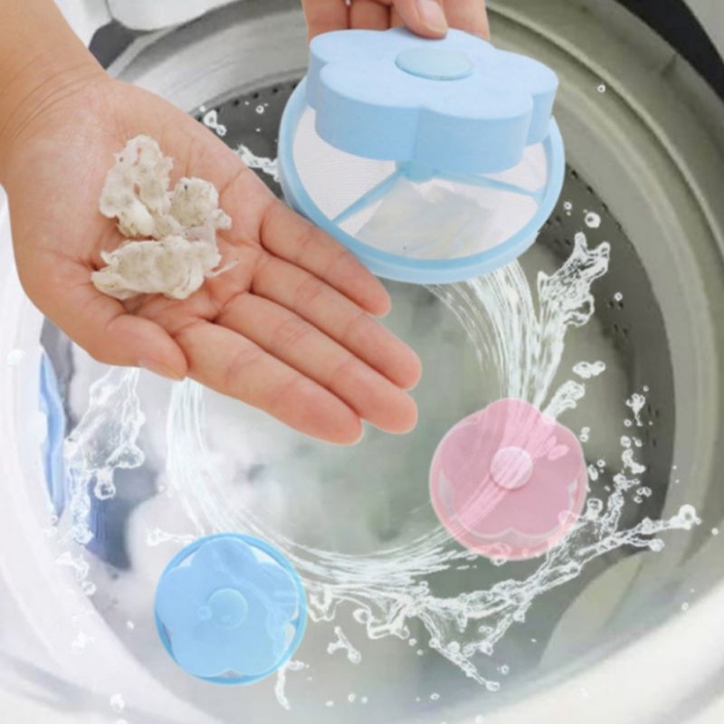 [HÀNG CAO CẤP] Phao Lọc Rác, Cặn Bẩn Máy Giặt Thông Minh Hình Hoa Cho Cửa Đứng Và Ngang