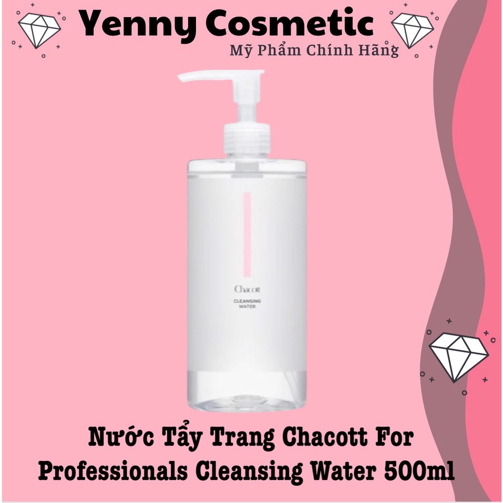 Nước Tẩy Trang Chacott For Professionals Cleansing Water 500ml Mẫu mới - Có Vòi 500ml