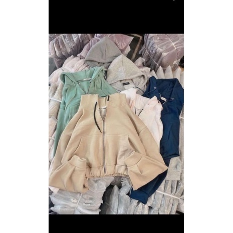 Khoác nỉ crotop, form cánh dơi, chất nỉ bông siêu dày