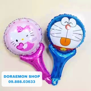 Bóng Bay Cầm tay Doraemon Doremon/ Kitty Bóng Bay Tráng Nhôm