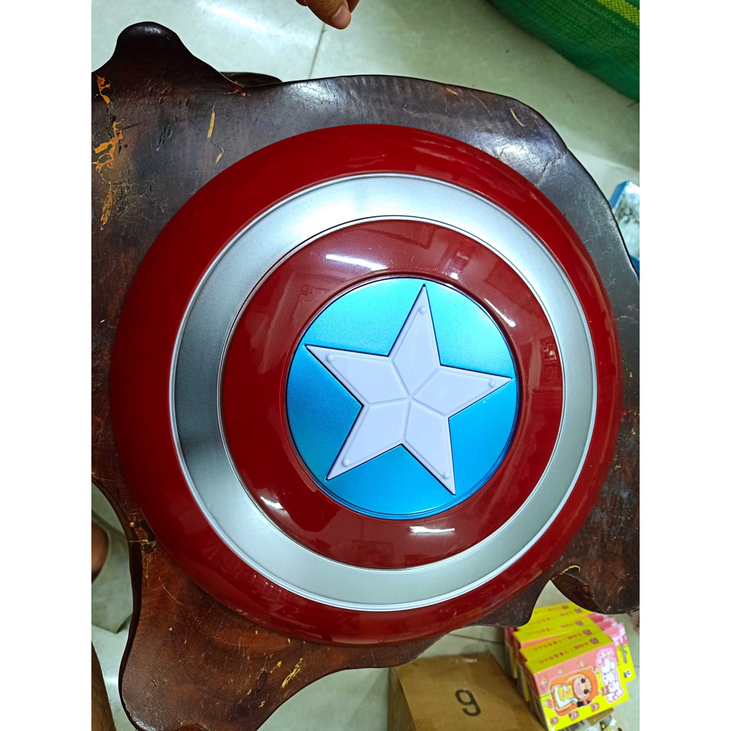 Bộ khiên Captain America có nhạc có đèn có sử dụng pin mặt nạ đội trưởng Mỹ có đèn nhạc