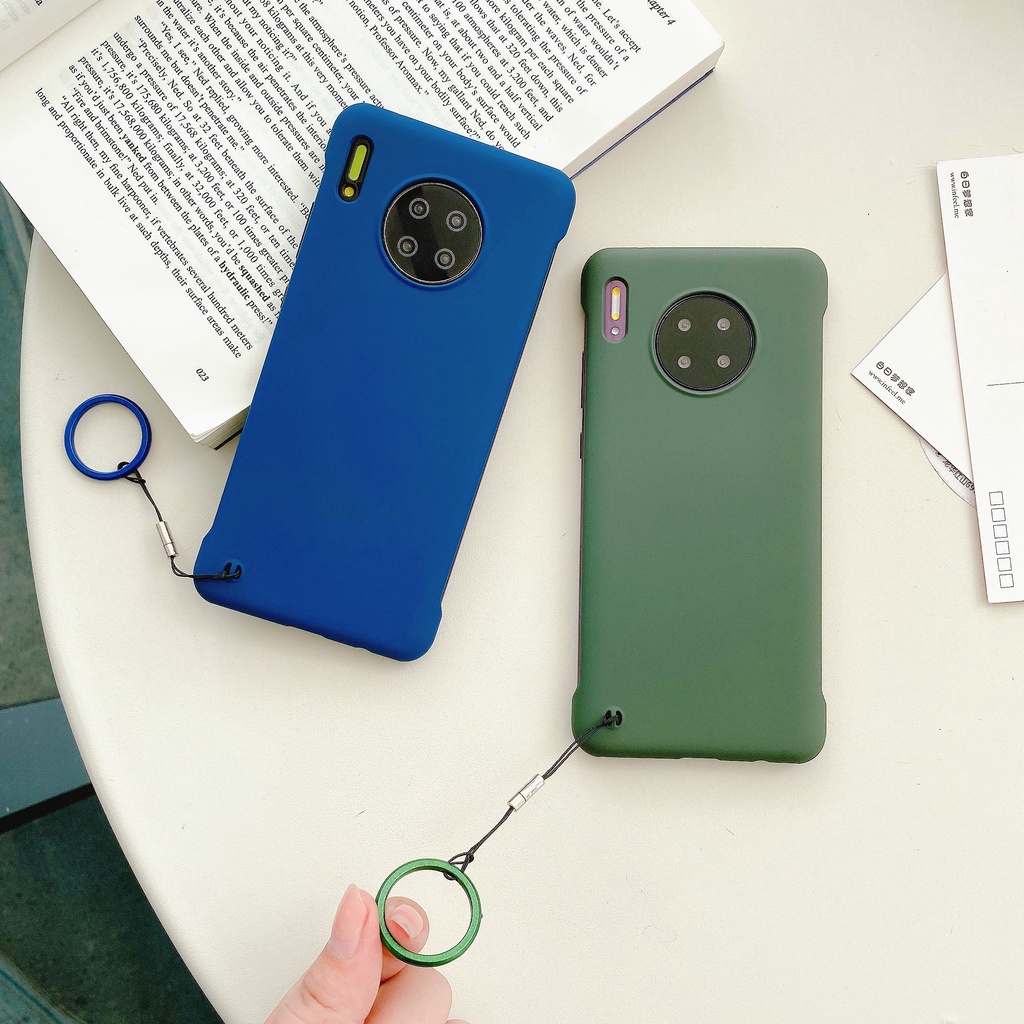 Ốp điện thoại PC cứng nhám không viền cho Xiaomi Redmi Note 7 8 9 Pro MAX 9S