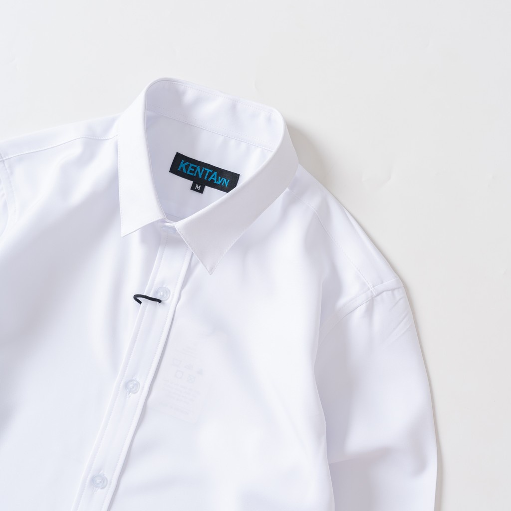 Áo sơ mi tay dài KENTA nam trắng SMD0079