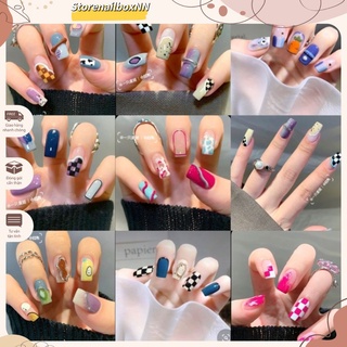 Nailbox,10 móng úp thiết kế vẽ đơn giản.