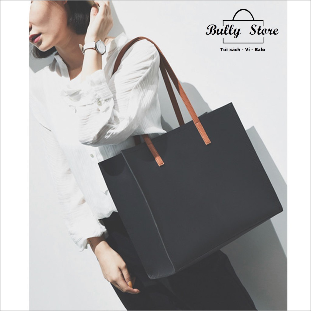 Túi Tote simple ver 2.0 size to (hàng sẵn)