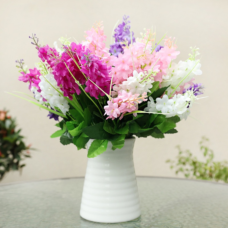 1 Bó Hoa Violet Hyacinth Nhân Tạo Trang Trí Nhà Cửa/Tiệc Cưới/Giáng Sinh/Lễ Hội Thật