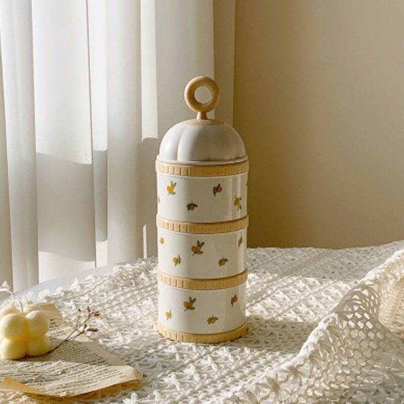 Hộp chia sữa ba ngăn Dottodot&amp;TGM đựng sữa đồ khô thức ăn dặm chống ẩm tiện dụng cho bé- Haobaby2018