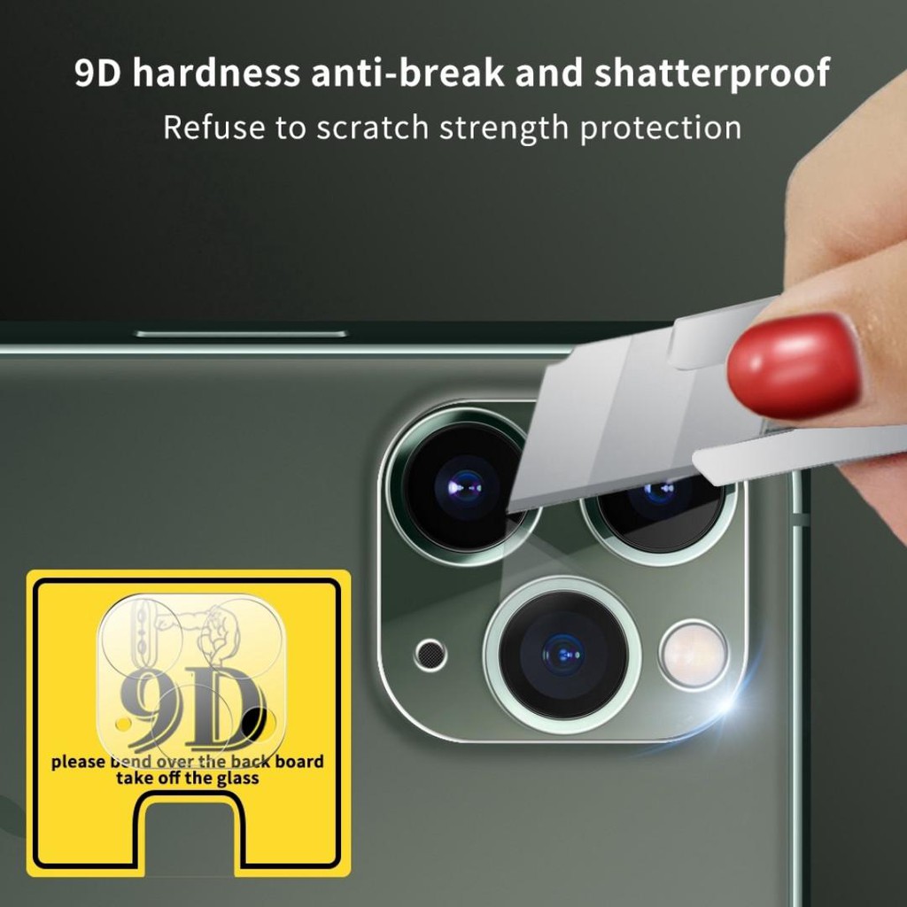 Miếng Dán Bảo Vệ Ống Kính Máy Ảnh Sau 3D HD Siêu Mỏng Cho 13 / 13 Pro Max / Pro / 12 / 12 mini Kính