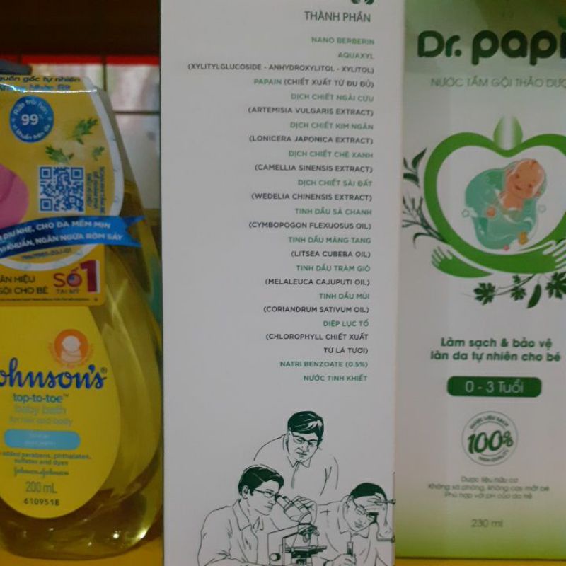nước tắm gội thảo dược trẻ em Diệp An Nhi 220ml