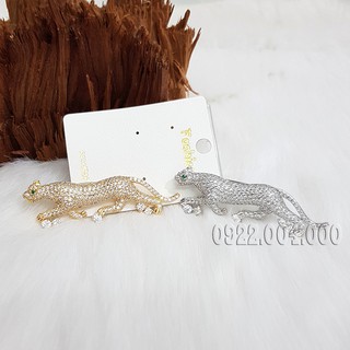 Cài áo con hổ full đá CZ1133.