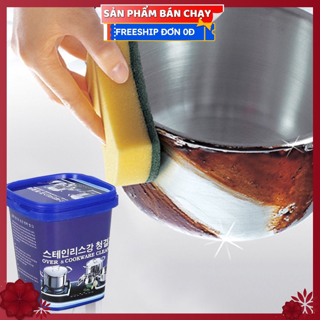 #KEM TẨY INOX, Đánh Xoong Nồi Nhà Bếp Trắng Như Mới - HỘP XANH