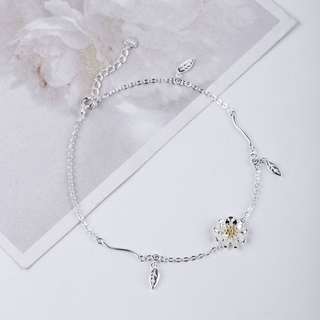 Lắc Chân Bạc Blue Peach Daisy Tini LC004