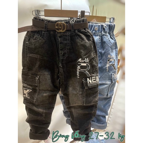 Quần jean cho bé yêu di học 25-32kg