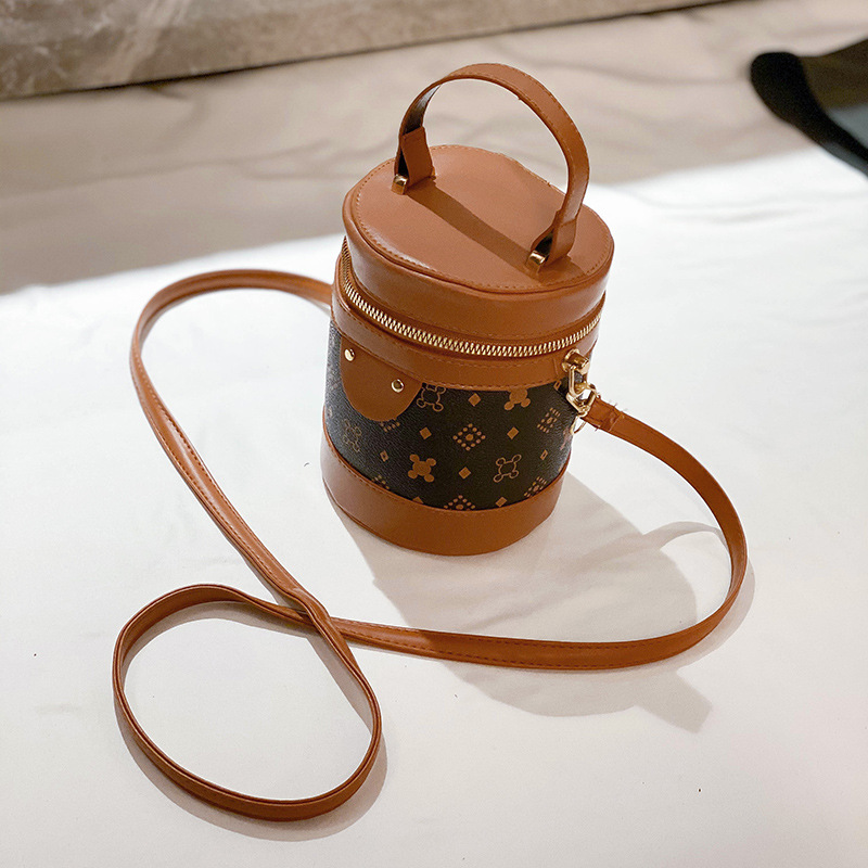 Túi bucket đeo chéo IELGY vải da thời trang dành cho nữ