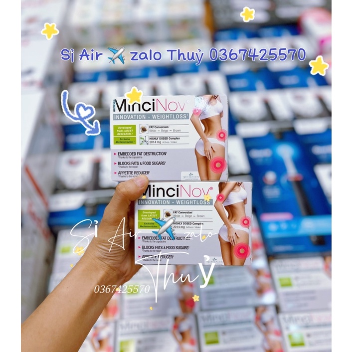 (Date 5/2025 bill) Viên giảm cân MinciNov - Minci Nov hộp 60 viên Pháp