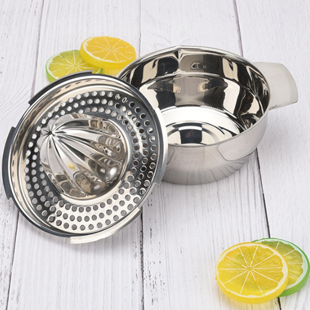 Dụng Cụ Vắt Cam, Ép Cam Inox Có Quai Cầm Tiện Lợi Khi Sử Dụng