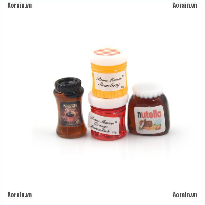 Bộ 4 Lọ Đựng Gia Vị Tỉ Lệ 1: 12 Dành Cho Búp Bê