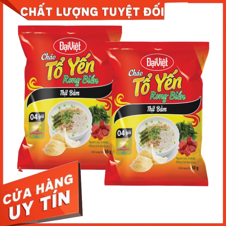 Cháo Tổ Yến Rong Biển Thịt Bằm Đại Việt Gói 50g