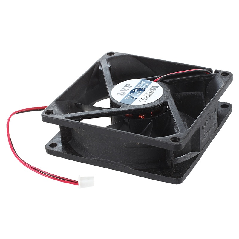 Quạt làm mát vỏ máy tính DC 24V không chổi than 80mm x 25mm Màu đen